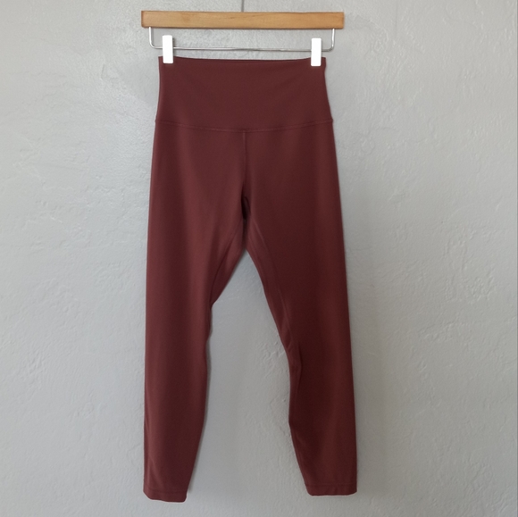Lululemon Lunar New Year Align High Rise Pant 25" Smoky Red Nulu 6 - Picture 5 of 14